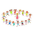 teacher and young children vector image