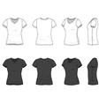 v-neck t-shirt vector image vector image