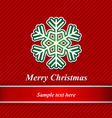christmas background and snowflakes vector image vector image