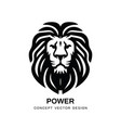lion head - logo template creative vector image vector image