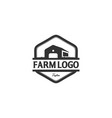 vintage farm logo design vector image vector image