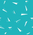 paper planes seamless pattern vector image