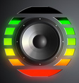 speaker and equalizer vector image