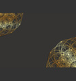 gold luxury mandala black golden dots background vector image vector image