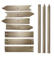 wooden planks vector image