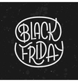 black friday lettering on dark background vector image vector image