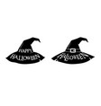 halloween black and white isolated vector image vector image