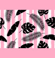 seamless pattern with tropical palm leaves exotic vector image