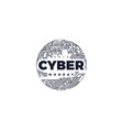 cyber monday promotional online sale event vector image vector image