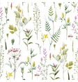 watercolor floral pattern vector image