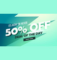 abstract deal day sale banner design vector image