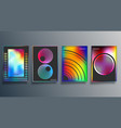 gradient and minimal line design for background vector image vector image