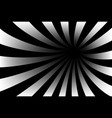 black and white optical illusion abstract vector image vector image
