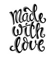 made with love vector image