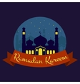 happy ramadan kareem greeting background vector image