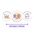 risks of nft industry loop concept icon vector image vector image