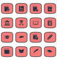 set of simple books icons vector image vector image