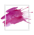pink watercolor texture on a white background vector image vector image