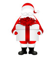 template santa claus to insert a human face vector image