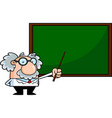 funny science professor cartoon character vector image vector image