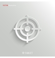 target icon - white app button vector image vector image