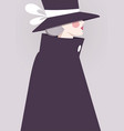 elegant woman background vector image vector image