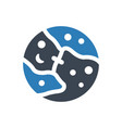 pluto planet icon vector image vector image