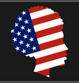 national flag united states america in form vector image
