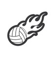 volley ball icon vector image