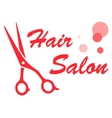 barbershop red symbol vector image