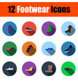 footwear icon set vector image