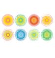 halftone circles vector image