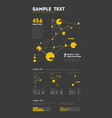 futuristic infographic information aesthetic vector image