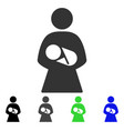 mother flat icon vector image