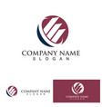 business finance and marketing logo design vector image