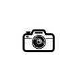 creative black abstract camera logo design symbol vector image