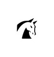 horse head logo icon vector image vector image