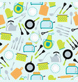 cooking accessories seamless pattern vector image vector image