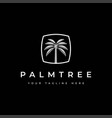 coconut tree logo design templatepalm tree vector image