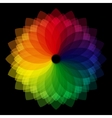 color wheel background vector image