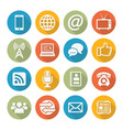 communication icons vector image vector image