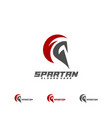 spartan logo design sparta logo design template vector image