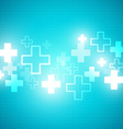 blue medical design vector image vector image