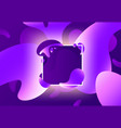 fluid shape frame colorful liquid purple shapes vector image vector image