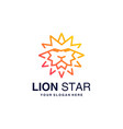 lion star logo design inspiration premium vector image