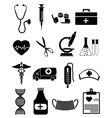 medical healthcare icons set vector image