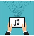 mobile music commerce online vector image