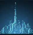 technology image of dubai vector image