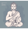 vintage with buddha vector image