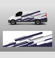 modern simple design for van graphics vinyl wrap vector image vector image